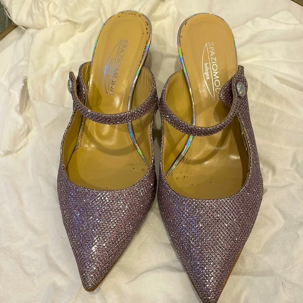Spaziomoda Purple bling Italian shoes. Size: 7